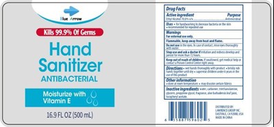 Label (Blue Arrow Hand Sanitizer 16.9oz 70vv)